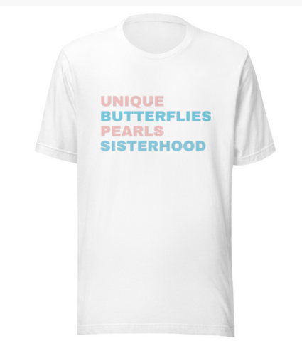 Gamma Phi Delta in Words T-Shirt - White Gamma Phi Delta in Words T-Shirt - White