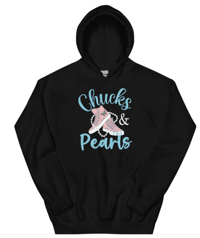 Gamma Phi Delta in Chucks & Pearls Hoodie Sweatshirt Gamma Phi Delta in Chucks & Pearls Hoodie Sweatshirt