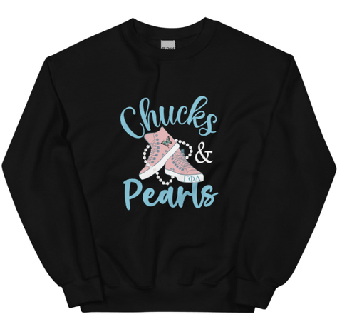 Gamma Phi Delta in Chucks & Pearls Sweatshirt Gamma Phi Delta in Chucks & Pearls Sweatshirt