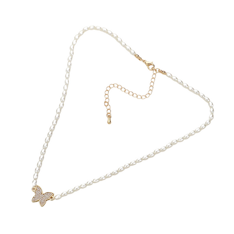 Butterfly Pearl Necklace Butterfly Pearl Necklace