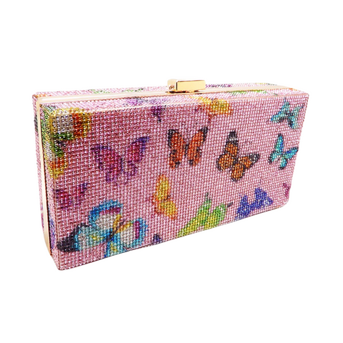 Butterfly Me Please Clutch - Pink Butterfly Me Please Clutch - Pink