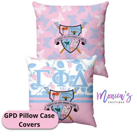 Gamma Phi Delta Pillow Case Covers - 2 Designs Gamma Phi Delta Pillow Case Covers - 2 Designs
