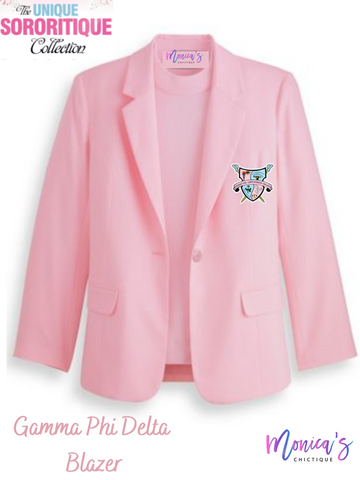 Gamma Phi Delta Pink Blazer Gamma Phi Delta Pink Blazer