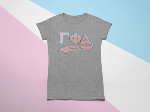 Gamma Phi Delta T-Shirt - Heather Gray Gamma Phi Delta T-Shirt - Heather Gray