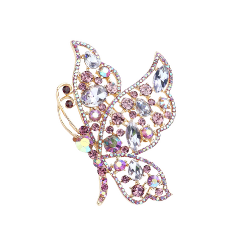 Butterfly Brooch - Multi-color Butterfly Brooch - Multi-color