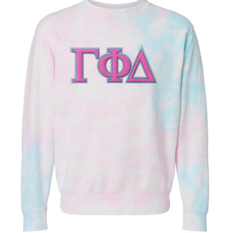 Gamma Phi Delta Sweatshirt - Tie Dye Gamma Phi Delta Sweatshirt - Tie Dye
