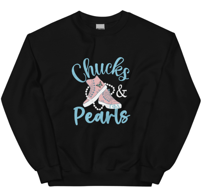 Gamma Phi Delta in Chucks & Pearls Sweatshirt