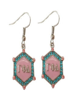 Gamma Phi Delta Bling Earrings