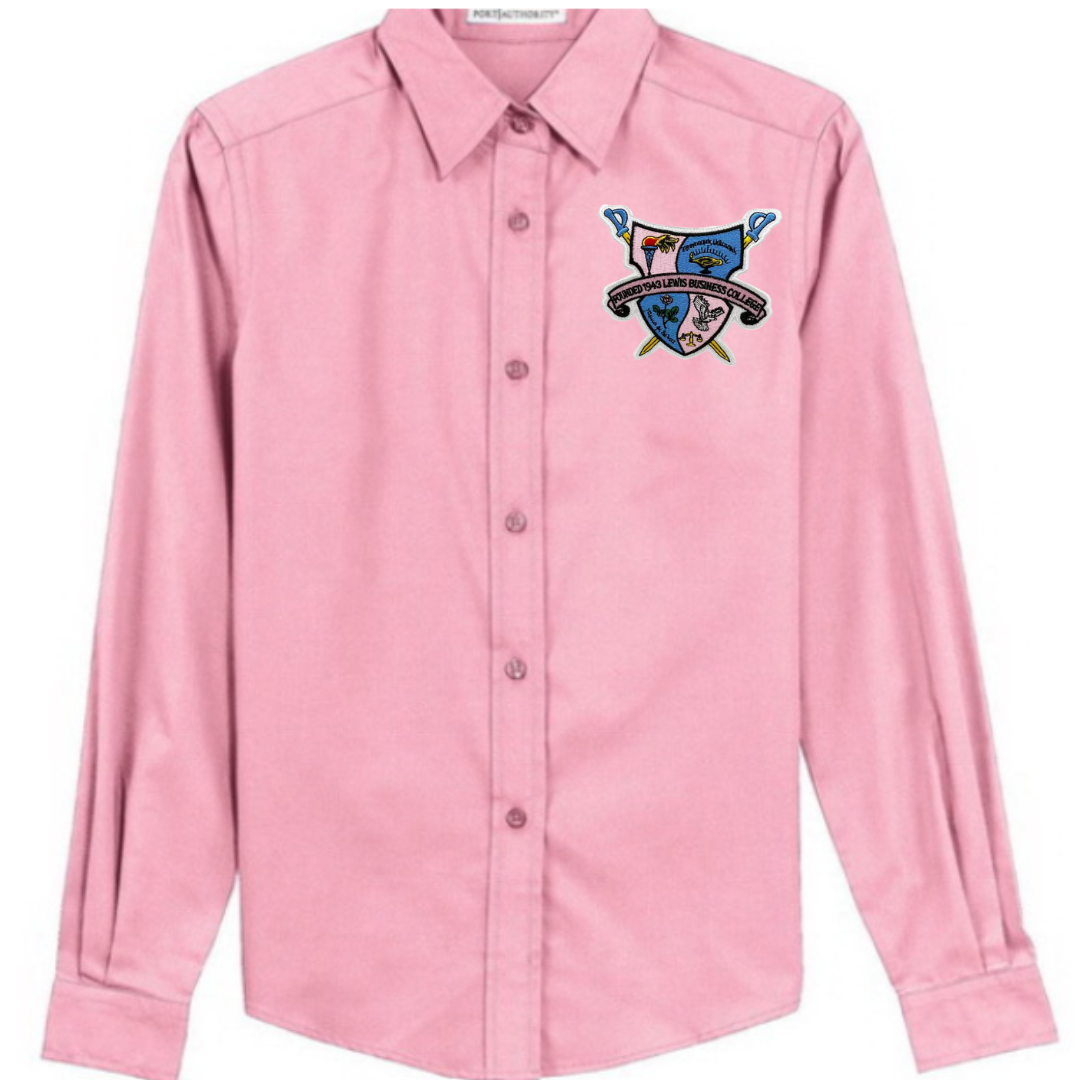 Gamma Phi Delta Button Down - Light Pink