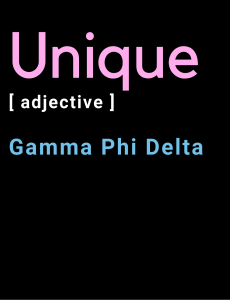 Gamma Phi Delta - Unique T-Shirt